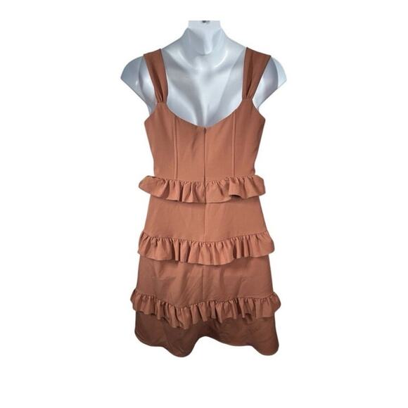 Revelry Sloan Bodice Tiered Mini Dress - Rust Size 12 - Picture 4 of 11